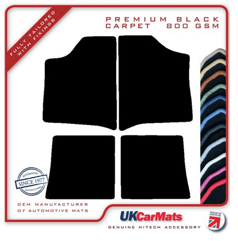 Renault 30 1985-1985 Black Premium Carpet Tailored Car Mats HITECH