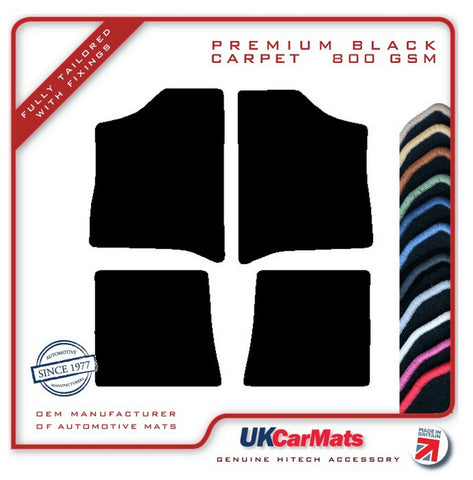 Renault 20 1985-1985 Black Premium Carpet Tailored Car Mats HITECH