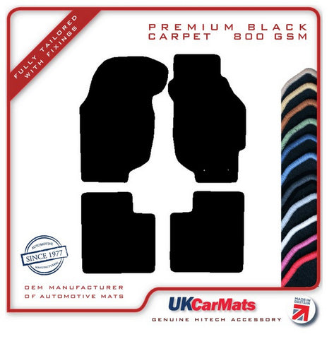 Rover 213 1984-1990 Black Premium Carpet Tailored Car Mats HITECH