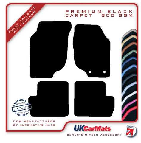 Rover 200 / 25 1995-2003 Black Premium Carpet Tailored Car Mats HITECH