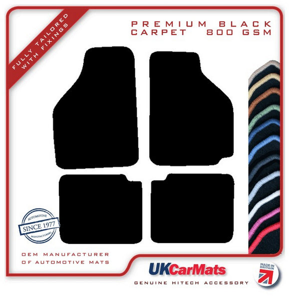 Rover Montego Saloon 1984-1991 Black Premium Carpet Tailored Car Mats HITECH
