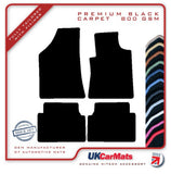 Renault Safrane 1993-2000 Black Premium Carpet Tailored Car Mats HITECH