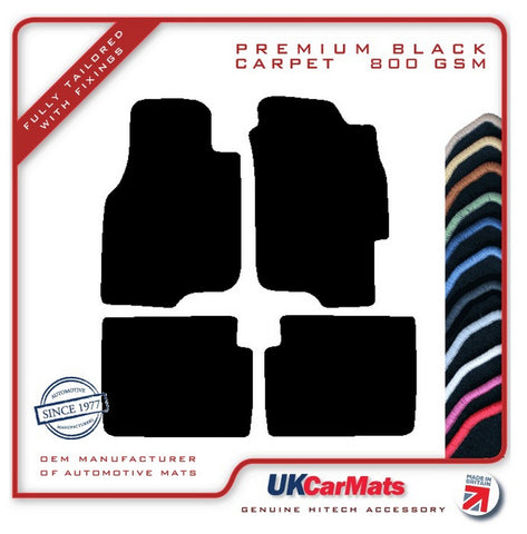 Rover 400 1995-2001 Black Premium Carpet Tailored Car Mats HITECH