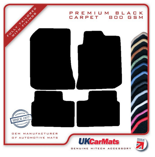 Rover 75 1999-2004 Black Premium Carpet Tailored Car Mats HITECH