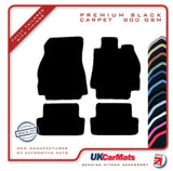 Renault Megane II Hatchback & Sport 2002-2008 Black Premium Carpet Tailored Car Mats HITECH