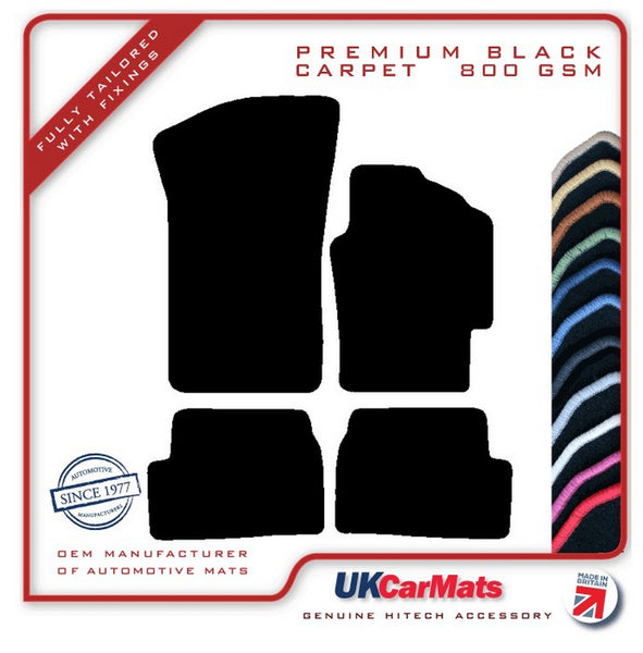 Renault Laguna 1998-2001 Black Premium Carpet Tailored Car Mats HITECH