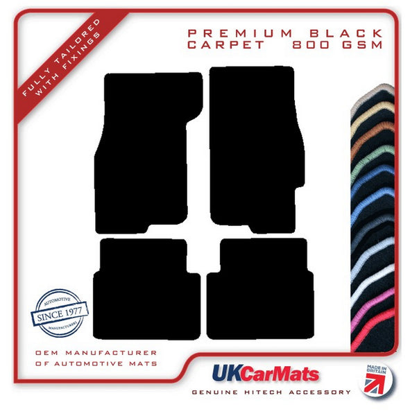 Rover 45 2001-2004 Black Premium Carpet Tailored Car Mats HITECH