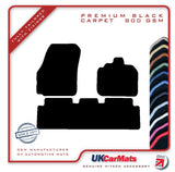 Renault Scenic 2003-2009 Black Premium Carpet Tailored Car Mats HITECH