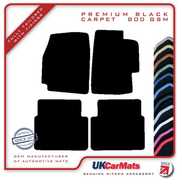 Rover 45 2004-2005 Black Premium Carpet Tailored Car Mats HITECH
