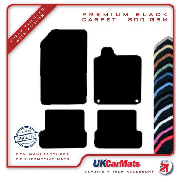 Renault Laguna Coupe 2008-2012 Black Premium Carpet Tailored Car Mats HITECH
