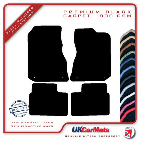 Rover 75 V8 2002-2005 Black Premium Carpet Tailored Car Mats HITECH