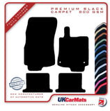 Renault Megane III Cabriolet 2010 onwards Black Premium Carpet Tailored Car Mats HITECH