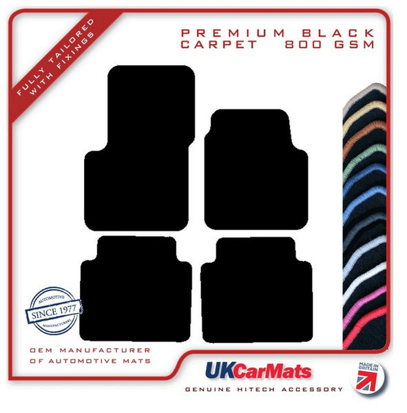 Renault Avantime (Two Separate Rears) 2001-2003 Black Premium Carpet Tailored Car Mats HITECH