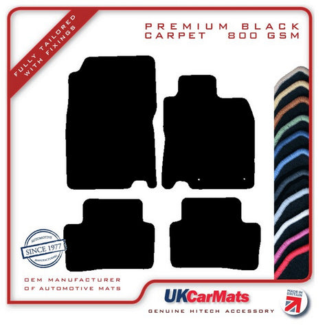 Renault Kadjar 2015 onwards Black Premium Carpet Tailored Car Mats HITECH