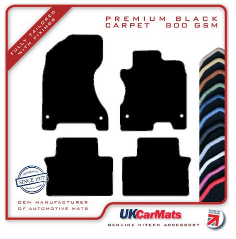 Renault Koleos 2008-2017 Black Premium Carpet Tailored Car Mats HITECH