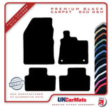 Renault Captur 2020 onwards Black Premium Carpet Tailored Car Mats HITECH