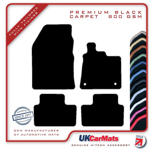 Renault Captur 2020 onwards Black Premium Carpet Tailored Car Mats HITECH