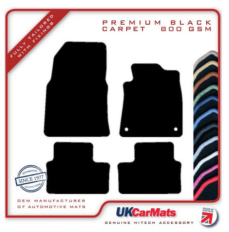 Renault Clio V 2019 onwards Black Premium Carpet Tailored Car Mats HITECH