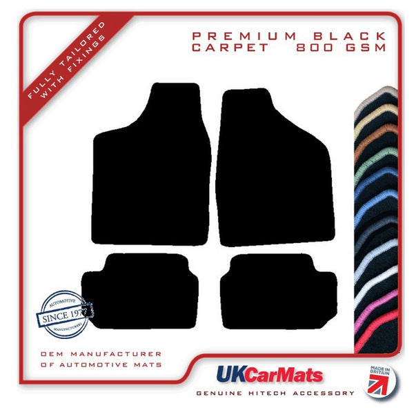 Seat Marbella / Terra 1988-1995 Black Premium Carpet Tailored Car Mats HITECH