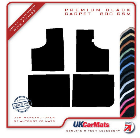 Skoda Estelle 1977-1990 Black Premium Carpet Tailored Car Mats HITECH