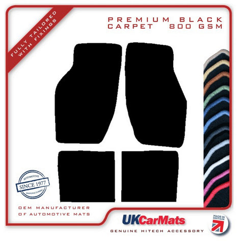 Saab 900 Classic 1979-1994 Black Premium Carpet Tailored Car Mats HITECH
