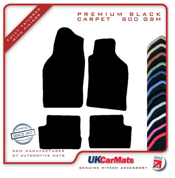 Saab 900 Convertible 1993-1998 Black Premium Carpet Tailored Car Mats HITECH