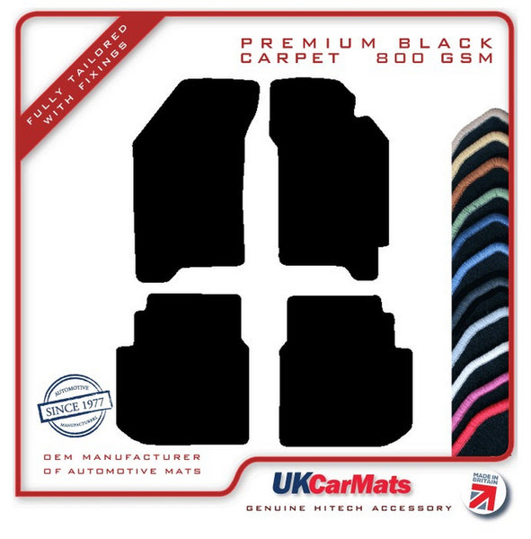 Subaru Legacy 1989-1993 Black Premium Carpet Tailored Car Mats HITECH