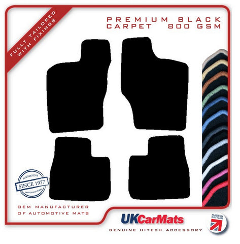 Subaru Justy 1996-2003 Black Premium Carpet Tailored Car Mats HITECH