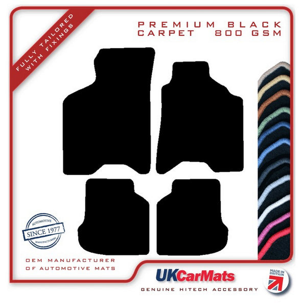 Seat Arosa 1997-2004 Black Premium Carpet Tailored Car Mats HITECH