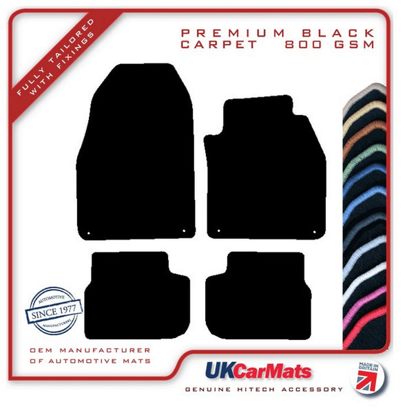 Saab 9/3 Convertible 2003-2011 Black Premium Carpet Tailored Car Mats HITECH