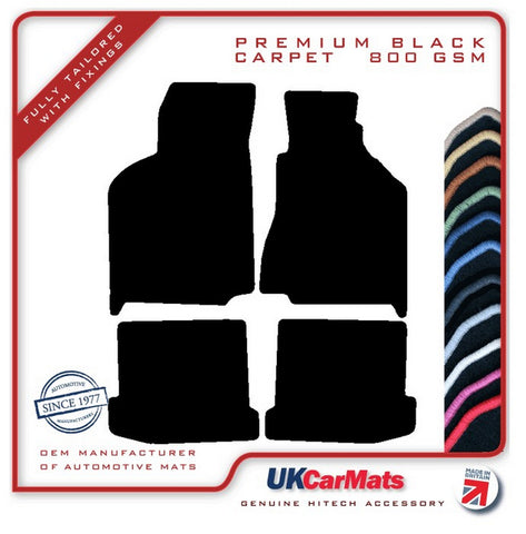 Seat Ibiza 1993-1999 Black Premium Carpet Tailored Car Mats HITECH