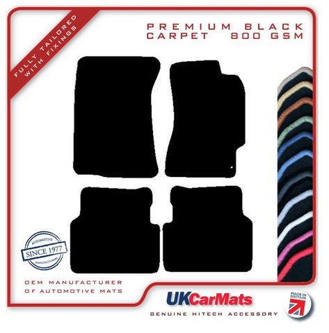 Subaru Impreza 4dr 2000-2007 Black Premium Carpet Tailored Car Mats HITECH