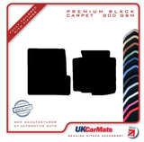 Smartcar Smartcar 2001-2005 Black Premium Carpet Tailored Car Mats HITECH