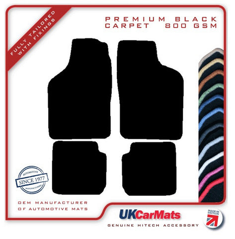 Saab 900 Turbo 1994-1998 Black Premium Carpet Tailored Car Mats HITECH