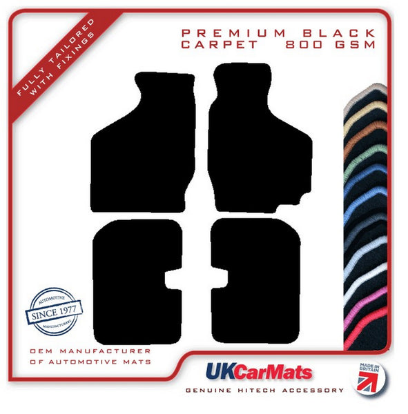 Suzuki Ignis 2000-2008 Black Premium Carpet Tailored Car Mats HITECH