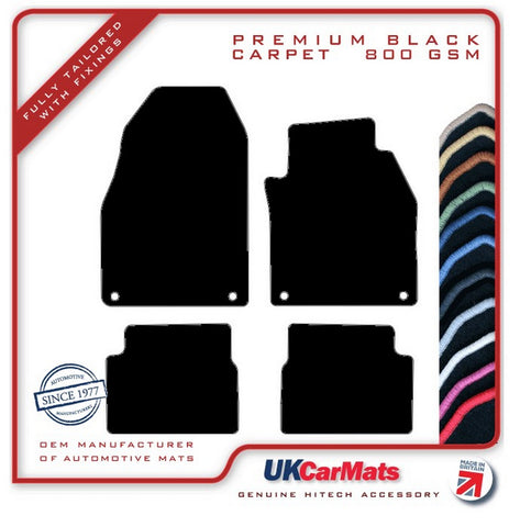 Saab 9/3 Saloon/Estate 2002-2011 Black Premium Carpet Tailored Car Mats HITECH