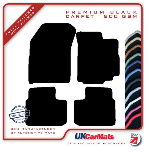 Suzuki SX4 2006-2014 Black Premium Carpet Tailored Car Mats HITECH