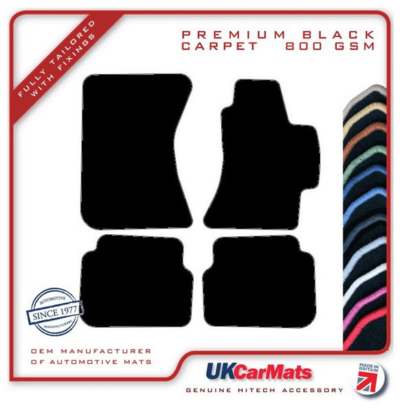 Subaru Impreza 4dr 2007-2014 Black Premium Carpet Tailored Car Mats HITECH