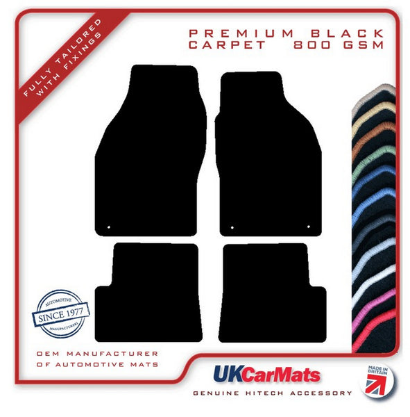 Saab 9/3 Convertible 1998-2003 Black Premium Carpet Tailored Car Mats HITECH