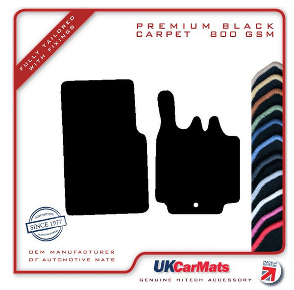 Smartcar PRrtwo (450) 1998-2007 Black Premium Carpet Tailored Car Mats HITECH