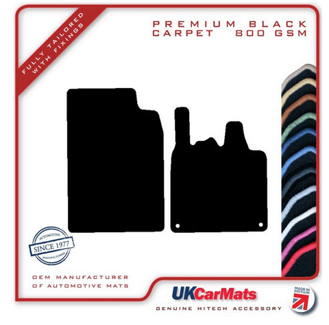 Smartcar PRrtwo (451) 2007-2014 Black Premium Carpet Tailored Car Mats HITECH
