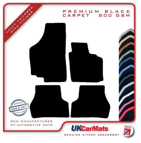 Seat Altea 2004-2015 Black Premium Carpet Tailored Car Mats HITECH
