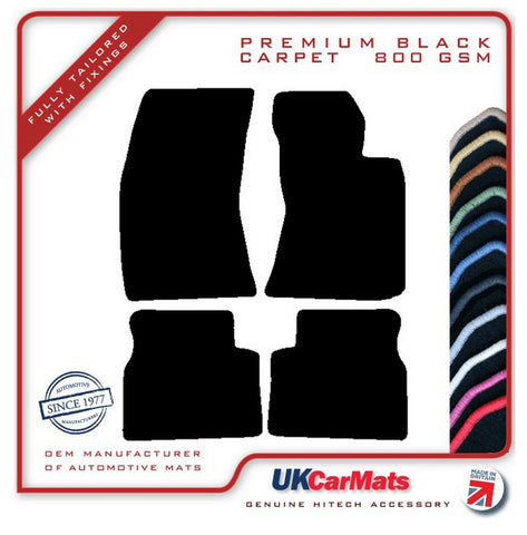 Subaru PRrester 2008-2013 Black Premium Carpet Tailored Car Mats HITECH