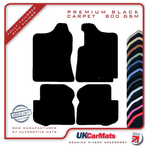 Suzuki Jimny Automatic 1998-2018 Black Premium Carpet Tailored Car Mats HITECH