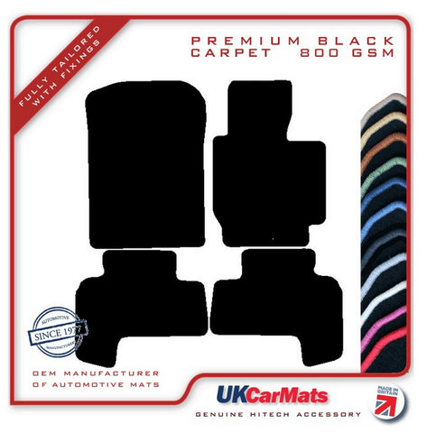 Suzuki Grand Vitara 3dr/SWB 2005-2015 Black Premium Carpet Tailored Car Mats HITECH