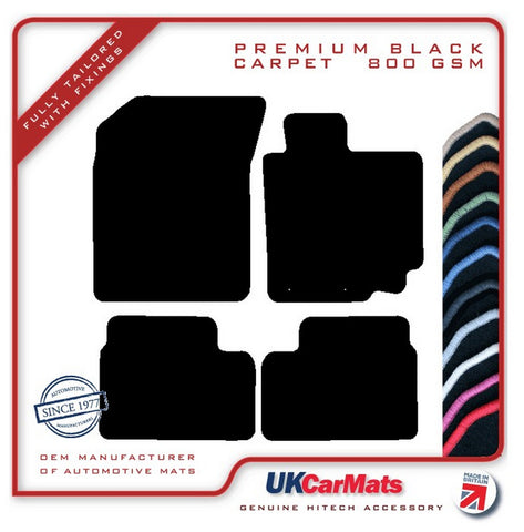 Suzuki Swift 2010-2017 Black Premium Carpet Tailored Car Mats HITECH