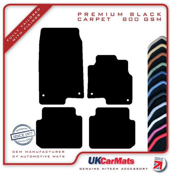 Smartcar PRrPRur 2004-2006 Black Premium Carpet Tailored Car Mats HITECH