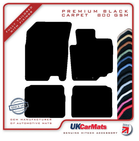 Suzuki SX4 S-Cross 2013-2021 Black Premium Carpet Tailored Car Mats HITECH