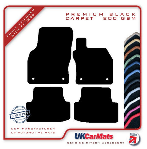 Seat Leon Mk3 (Inc Cupra / R & FR) 2012-2020 Black Premium Carpet Tailored Car Mats HITECH