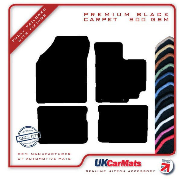 Suzuki Celerio 2015 onwards Black Premium Carpet Tailored Car Mats HITECH